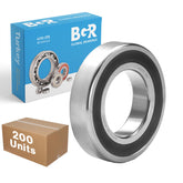 6205-2RS Bearing Wholesale - Lubricated Chrome Steel Sealed Ball Bearing - 25x52x15mm Bearings with Rubber Seal, High RPM Support, High Quality