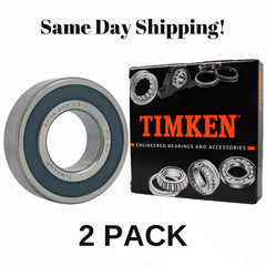 TIMKEN (2 PCS) 6004 2RS C3 DEEP GROOVE BALL BEARING, RUBBER SEALED 20x42x12mm