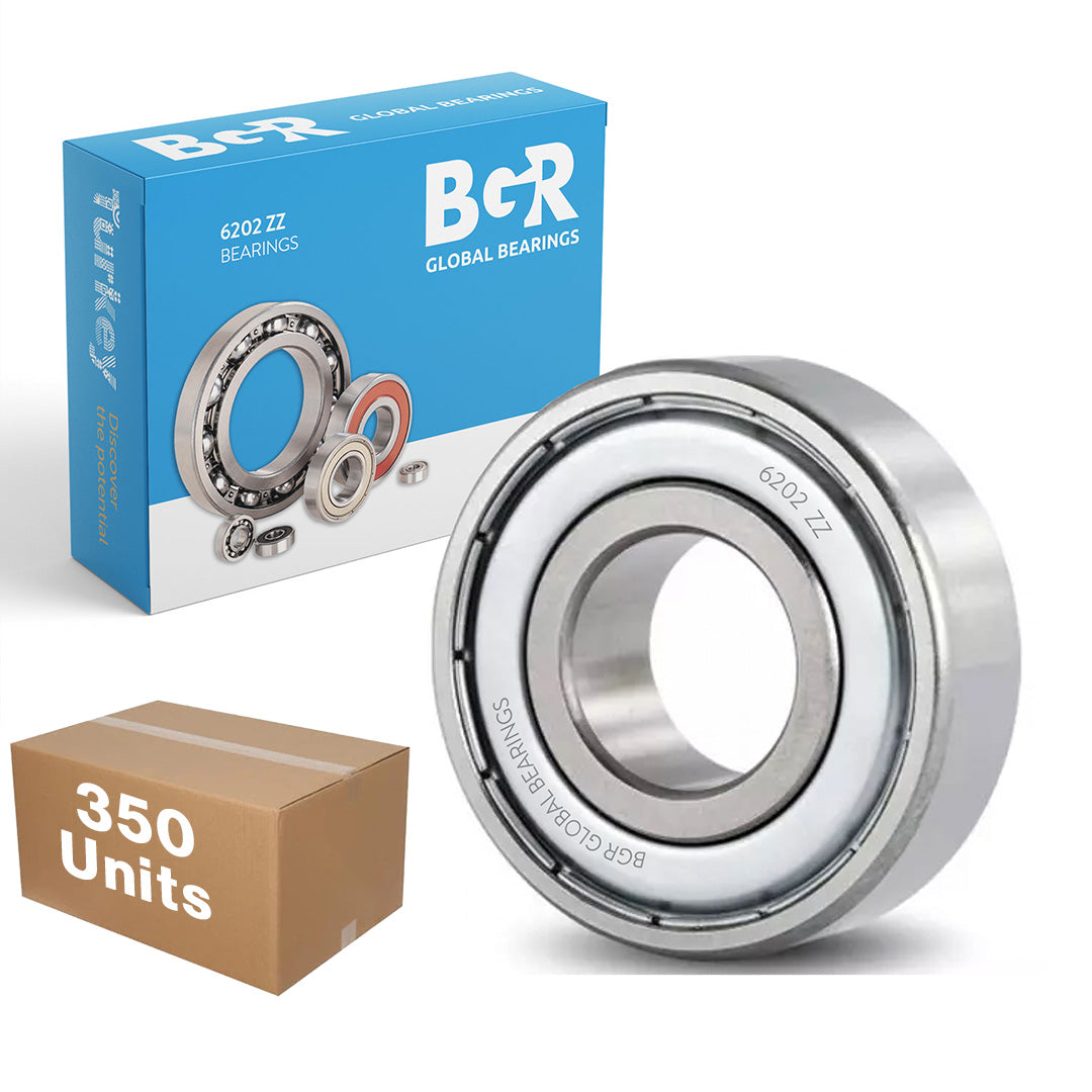 6202-ZZ Bearing Wholesale - Lubricated Chrome Steel Sealed Ball Bearing - 15x35x11mm Bearings with Rubber Seal, High RPM Support, High Quality