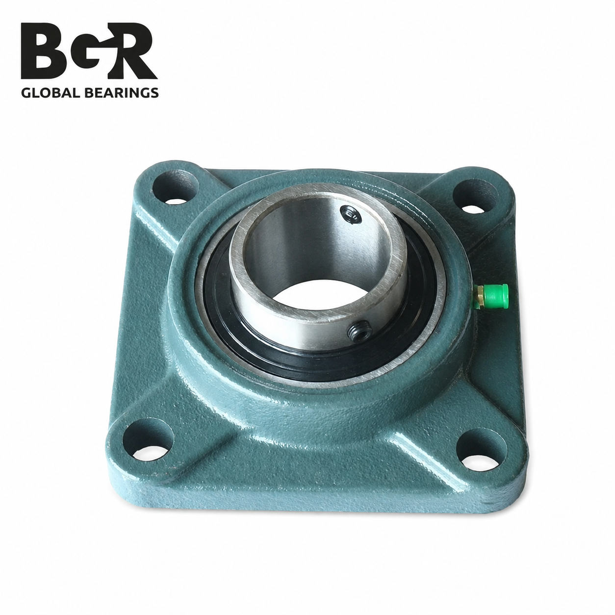 BGR UCF207-20 Pillow Block Bearing – 4-Bolt Square Flange, 1-1/4" Bore